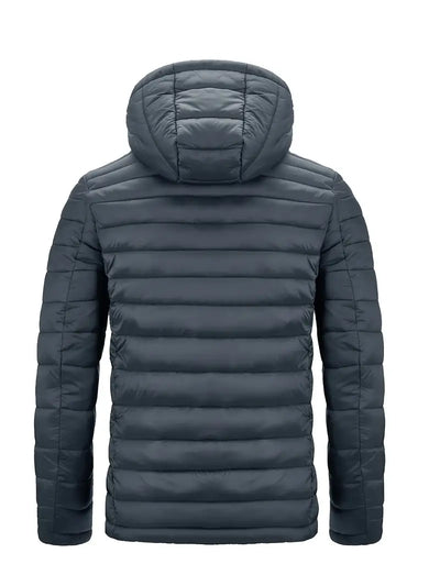 Elegant jakke med hette