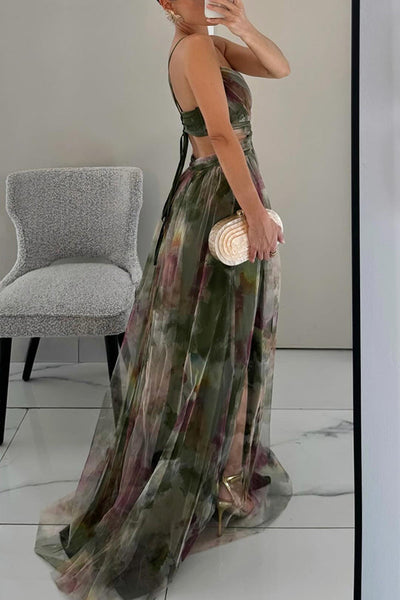 Giselle - Fortryllende maxi-kjole med blomstertrykk