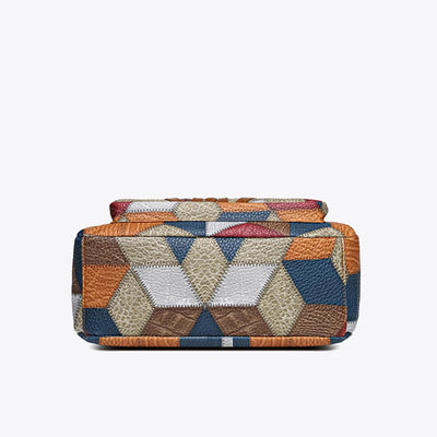 Sylvana – Patchwork veske i vegansk skinn