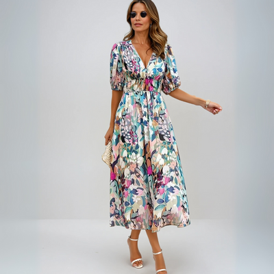 Emilie | Elegant sommerkjole med V-hals