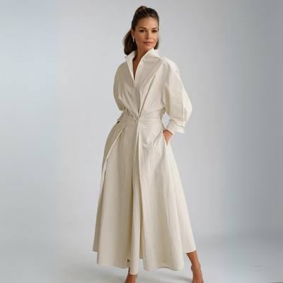 Holda | Lang kjole med elegant krage