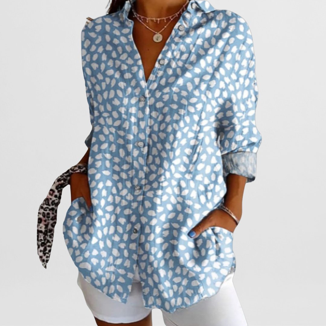 Hilda | Feminine Bluse mit Blumendetails