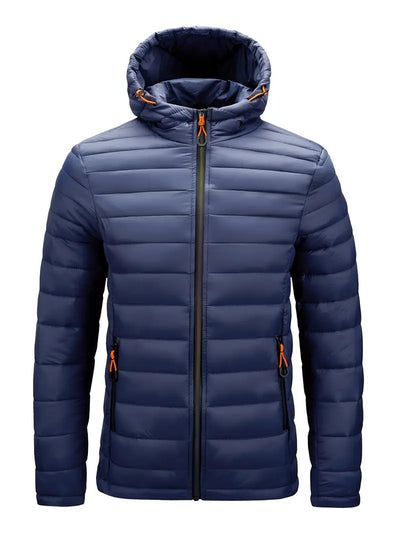 Elegant jakke med hette