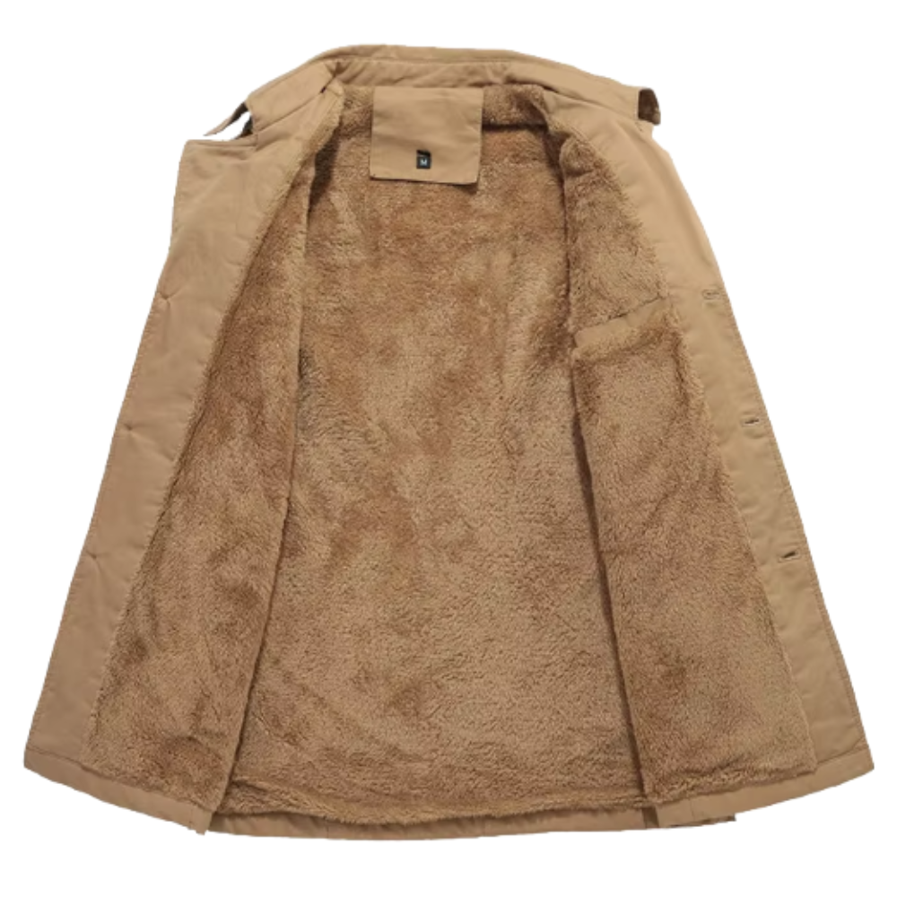 Elegant vattert trenchcoat