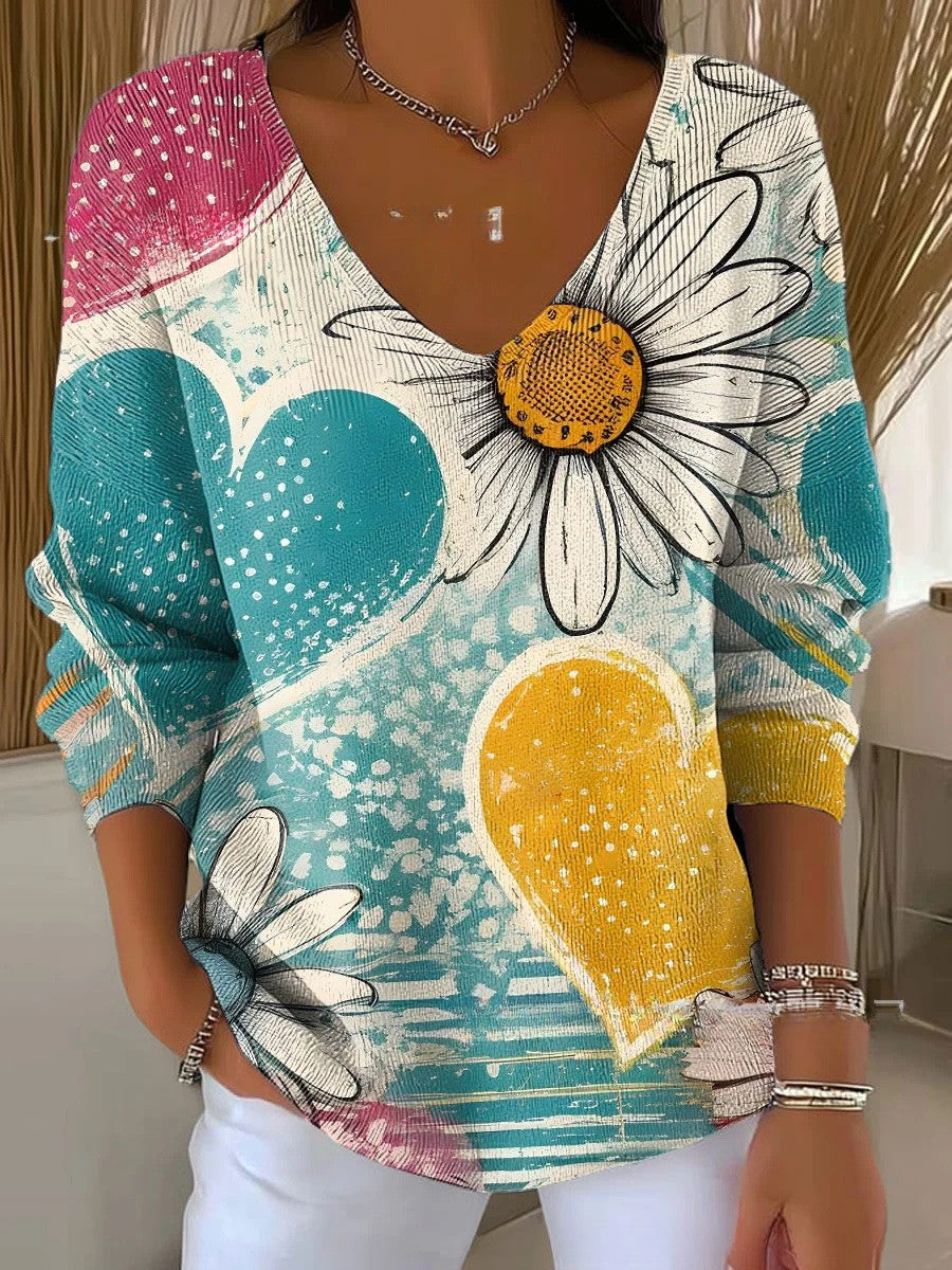 Helene | Sweater med V-hals