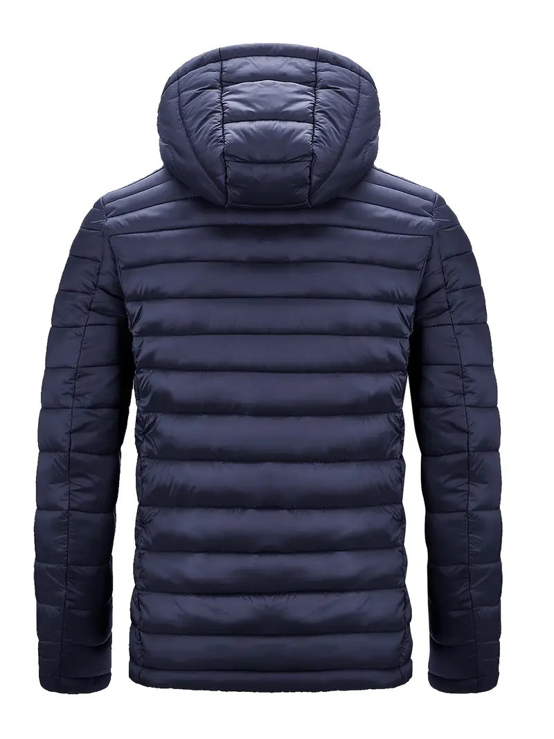 Elegant jakke med hette