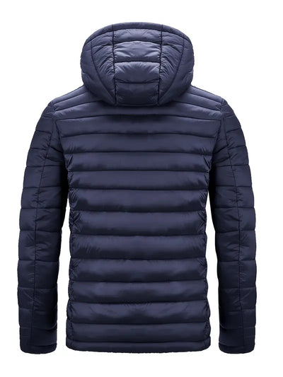 Elegant jakke med hette