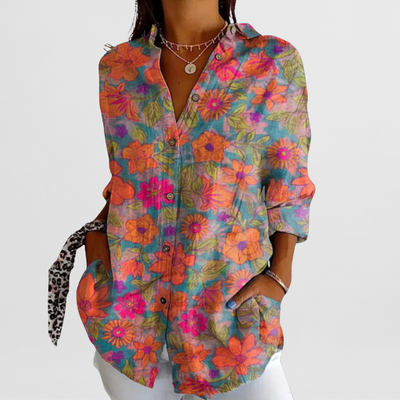 Hilda | Feminine Bluse mit Blumendetails