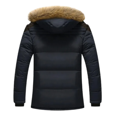 Elegant vattert fleece vinterjakke