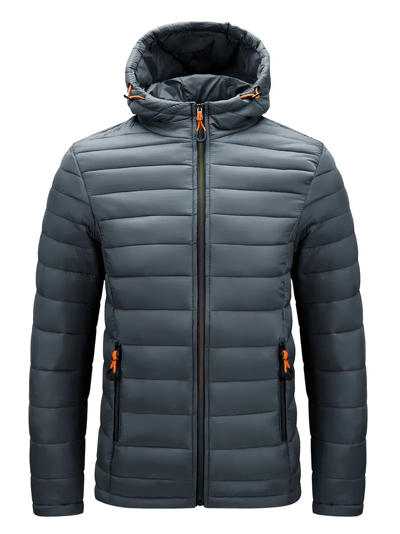 Elegant jakke med hette