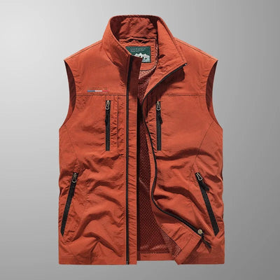 Erik | Pustbar cargo vest med flere lommer