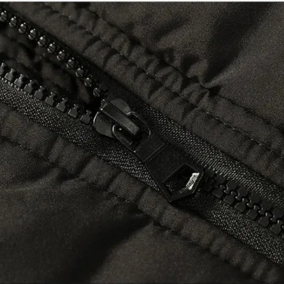 Elegant vattert fleece vinterjakke
