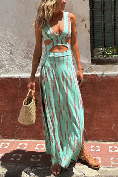 Bianca | Plunge Cut-Out-kjole