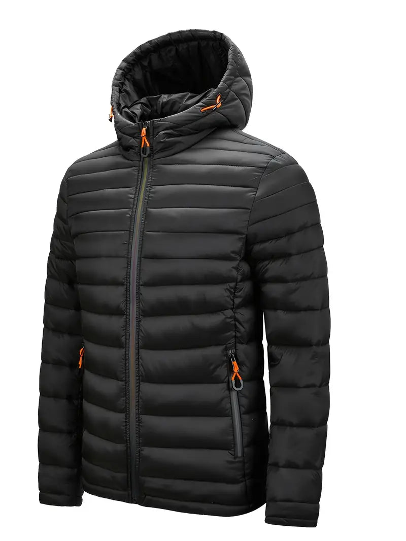 Elegant jakke med hette