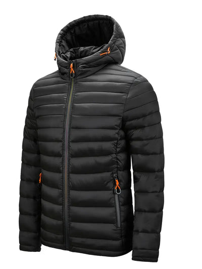 Elegant jakke med hette