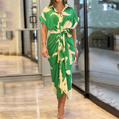 Lena | Elegant maxi kjole med sløyfe