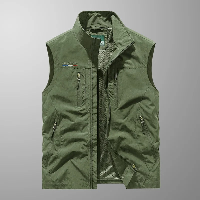 Erik | Pustbar cargo vest med flere lommer