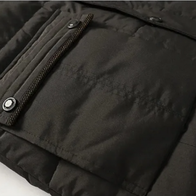 Elegant vattert fleece vinterjakke