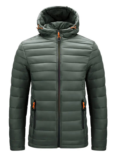 Elegant jakke med hette
