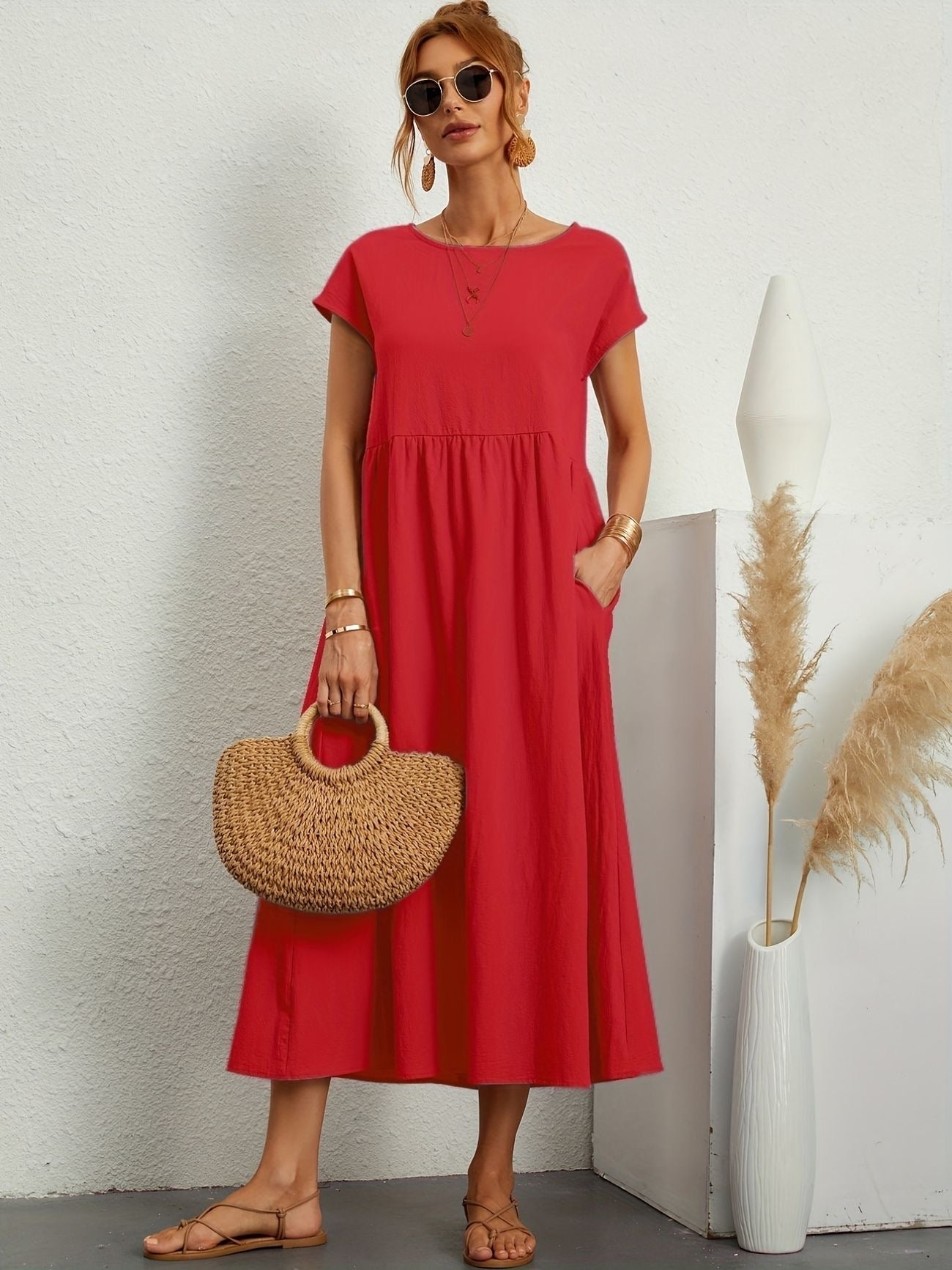 Clara | Casual Midi-kjole