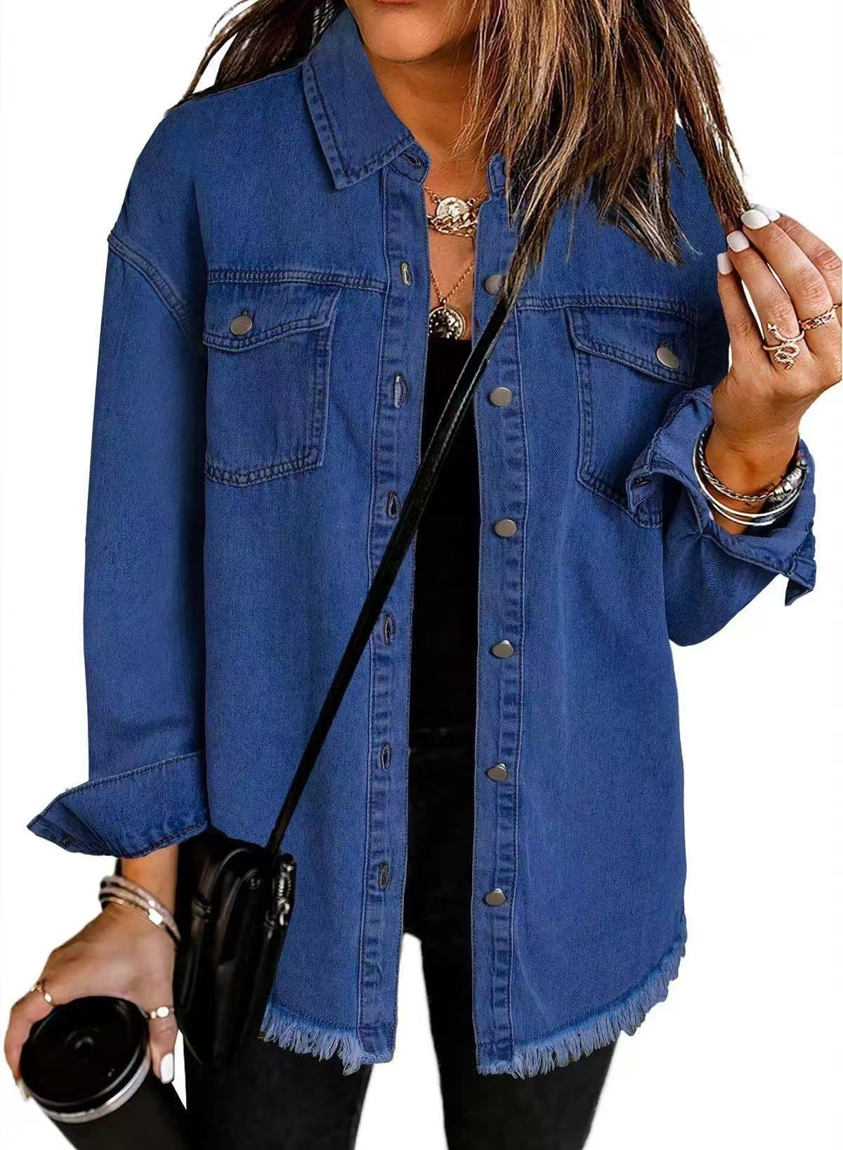 Kaja | Klassisk hverdagskåpe i denim