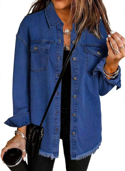 Kaja | Klassisk hverdagskåpe i denim