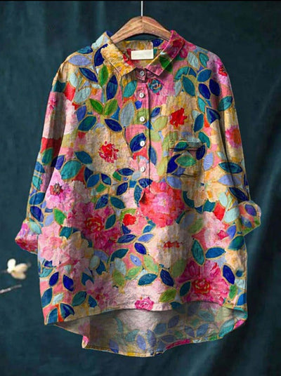 Antonie | Klassisk bluse med blomstermønster