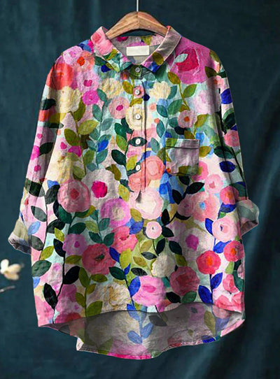 Antonie | Klassisk bluse med blomstermønster