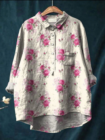 Antonie | Klassisk bluse med blomstermønster