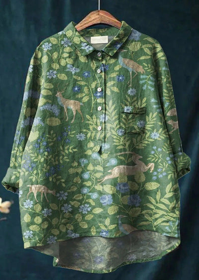Antonie | Klassisk bluse med blomstermønster