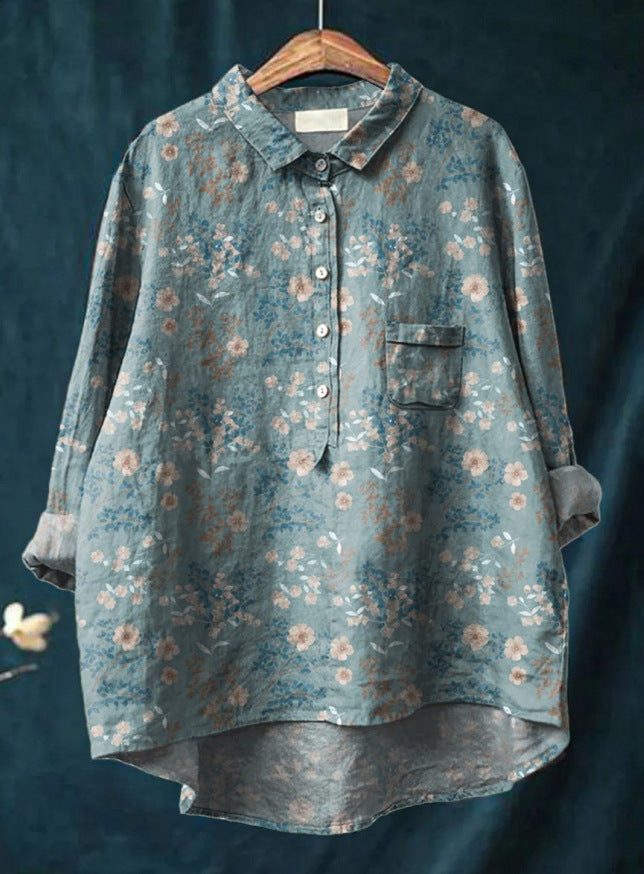 Antonie | Klassisk bluse med blomstermønster