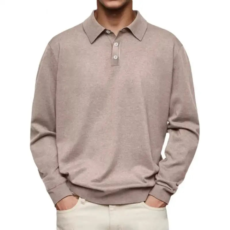 Lewis | Casual poloskjorte med lange ermer