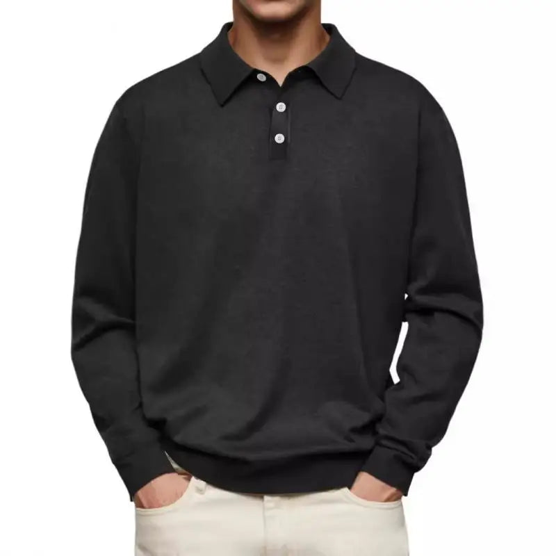 Lewis | Casual poloskjorte med lange ermer