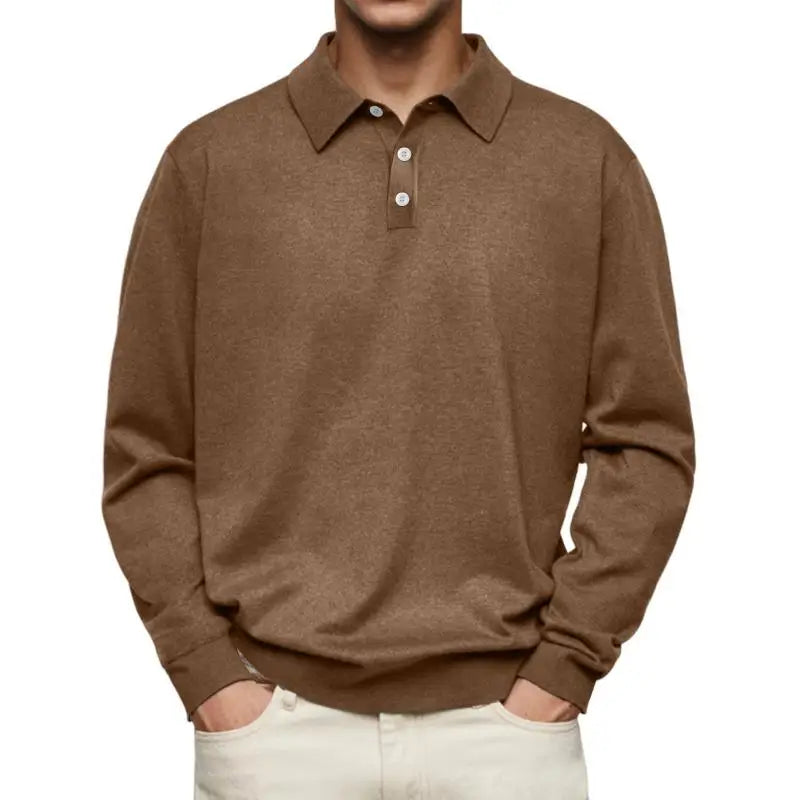 Lewis | Casual poloskjorte med lange ermer