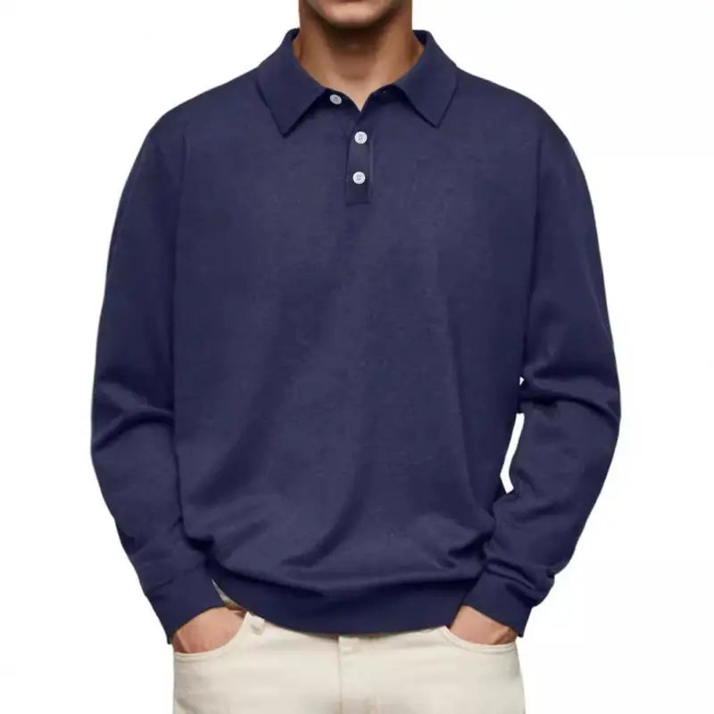 Lewis | Casual poloskjorte med lange ermer