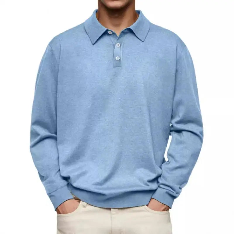 Lewis | Casual poloskjorte med lange ermer