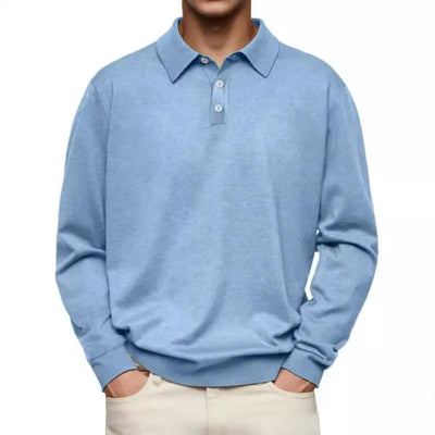 Lewis | Casual poloskjorte med lange ermer