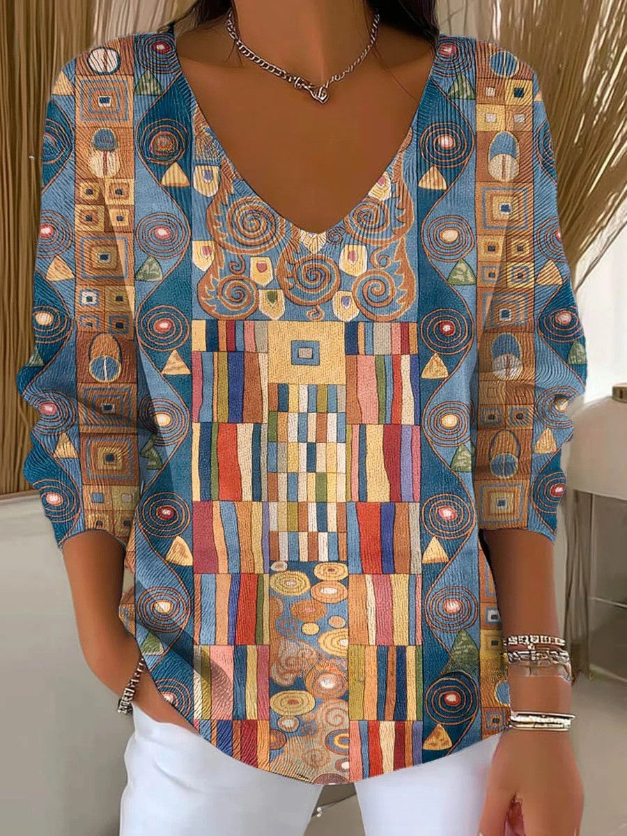 Gabrielle | Sweater med V-hals