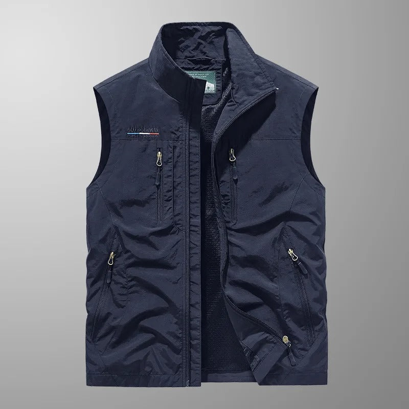 Erik | Pustbar cargo vest med flere lommer