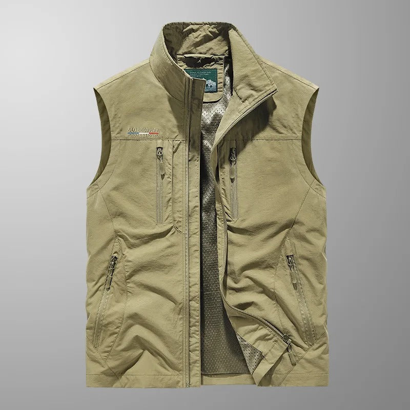 Erik | Pustbar cargo vest med flere lommer