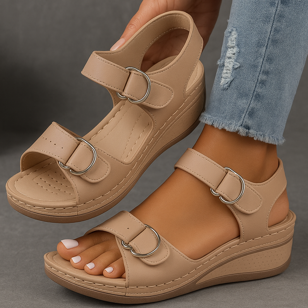 Veera | Komfortable sandaler med kilehæl
