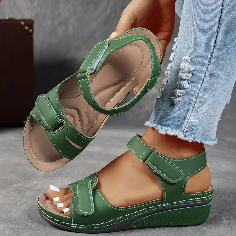 Veera | Komfortable sandaler med kilehæl