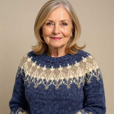 Angela | Vintage Islandsk Genser