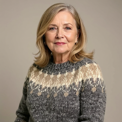 Angela | Vintage Islandsk Genser