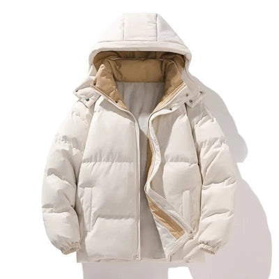 Elegant herrejakke med hette