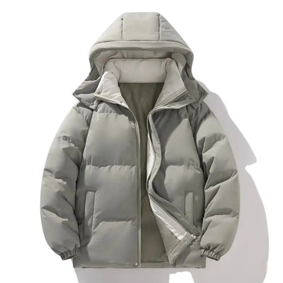 Elegant herrejakke med hette