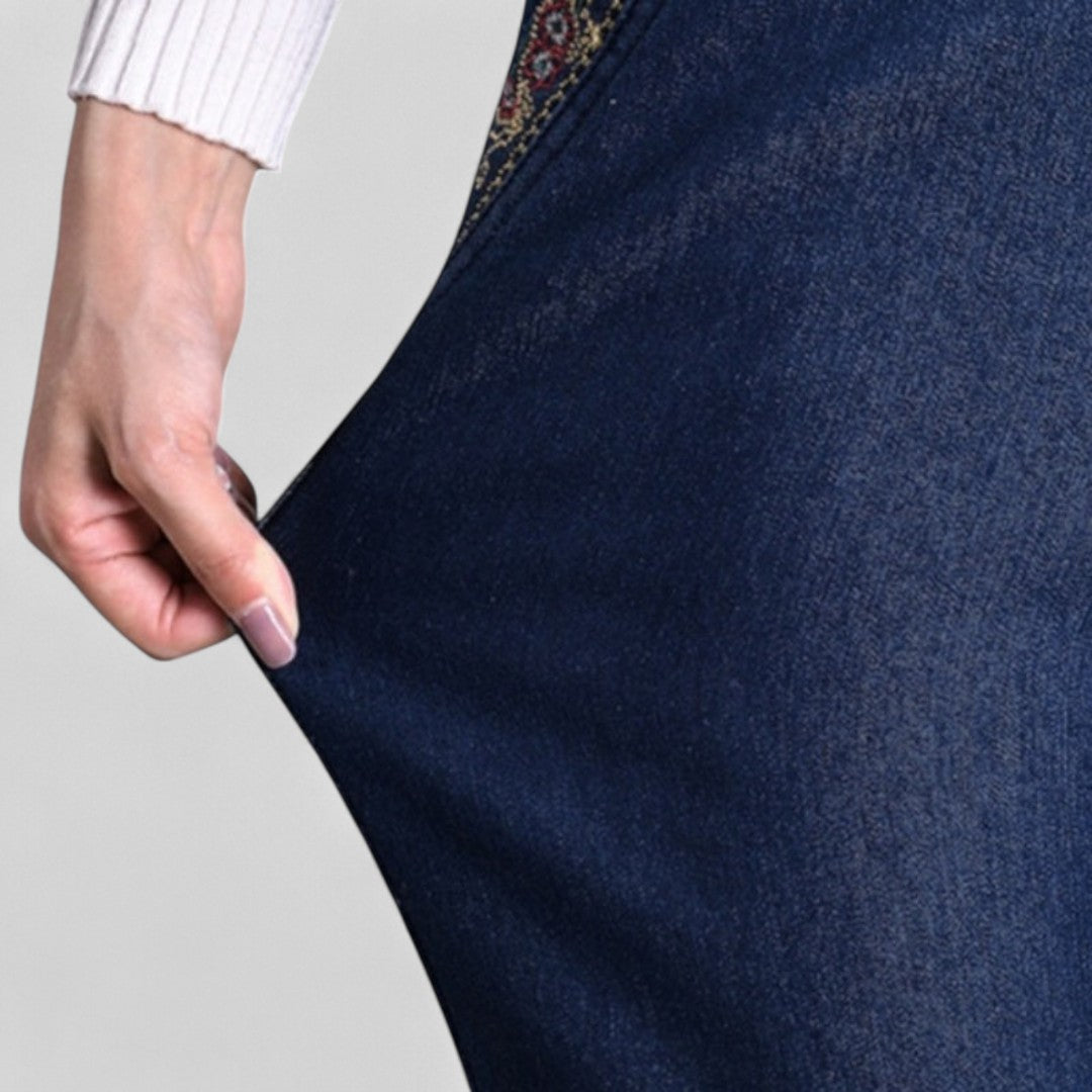 Maira | Damebukser med sidelommer og elastisk linning