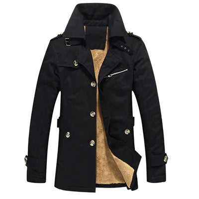 Elegant vattert trenchcoat