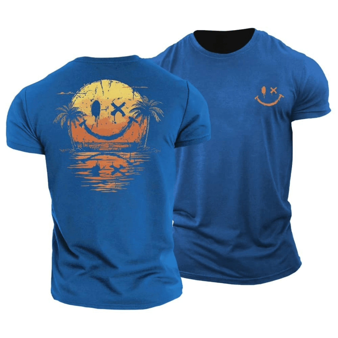 Odin | Sommerlig Smiley Sea T-skjorte (1+1 GRATIS)