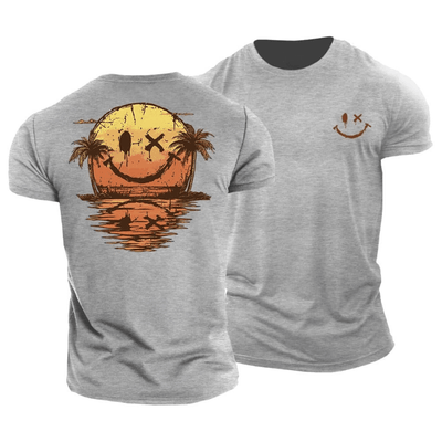 Odin | Sommerlig Smiley Sea T-skjorte (1+1 GRATIS)